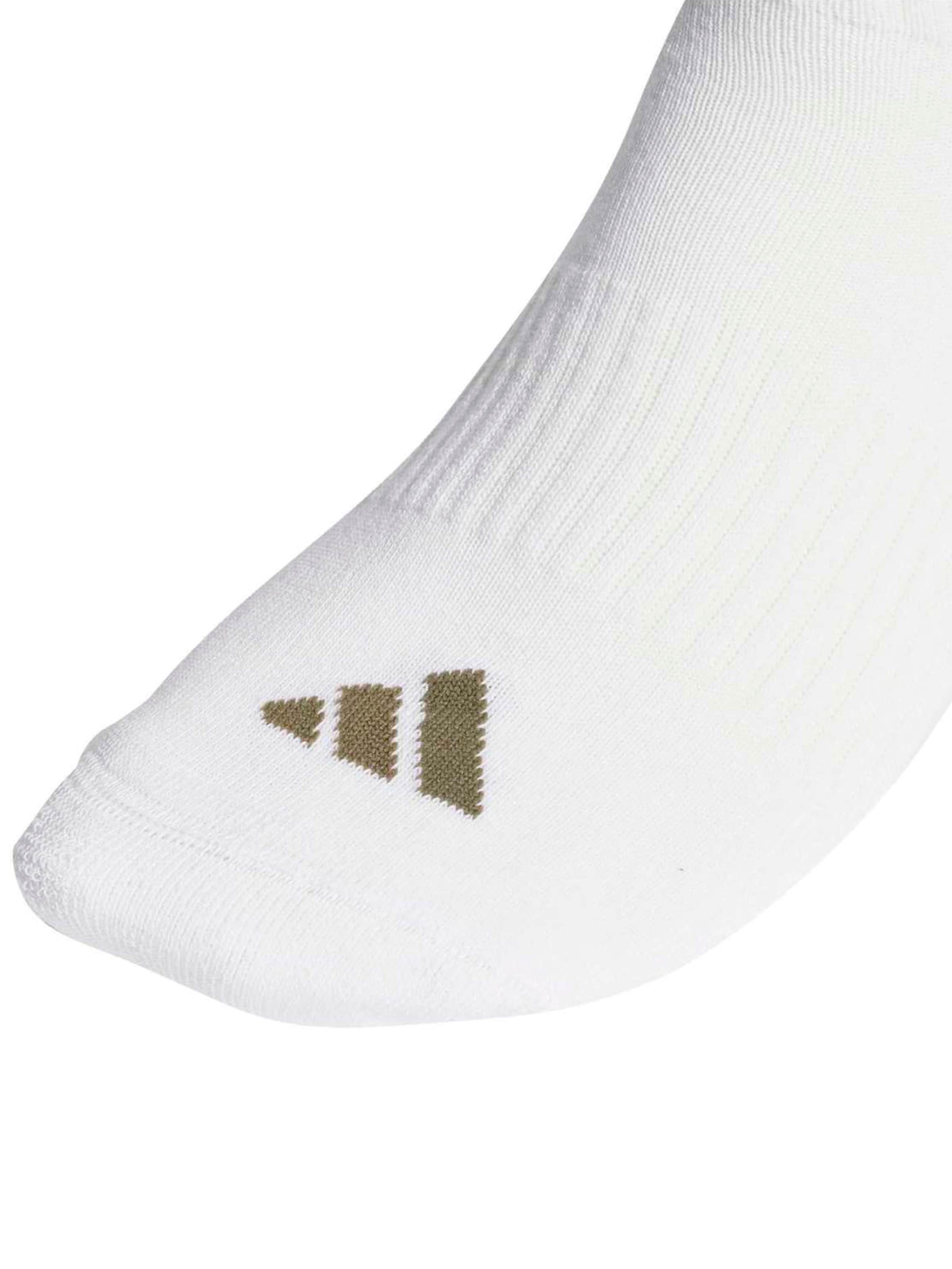 Adidas Performance Спортивные носки 'ESS' в бежевом и белом цвете — фото 3