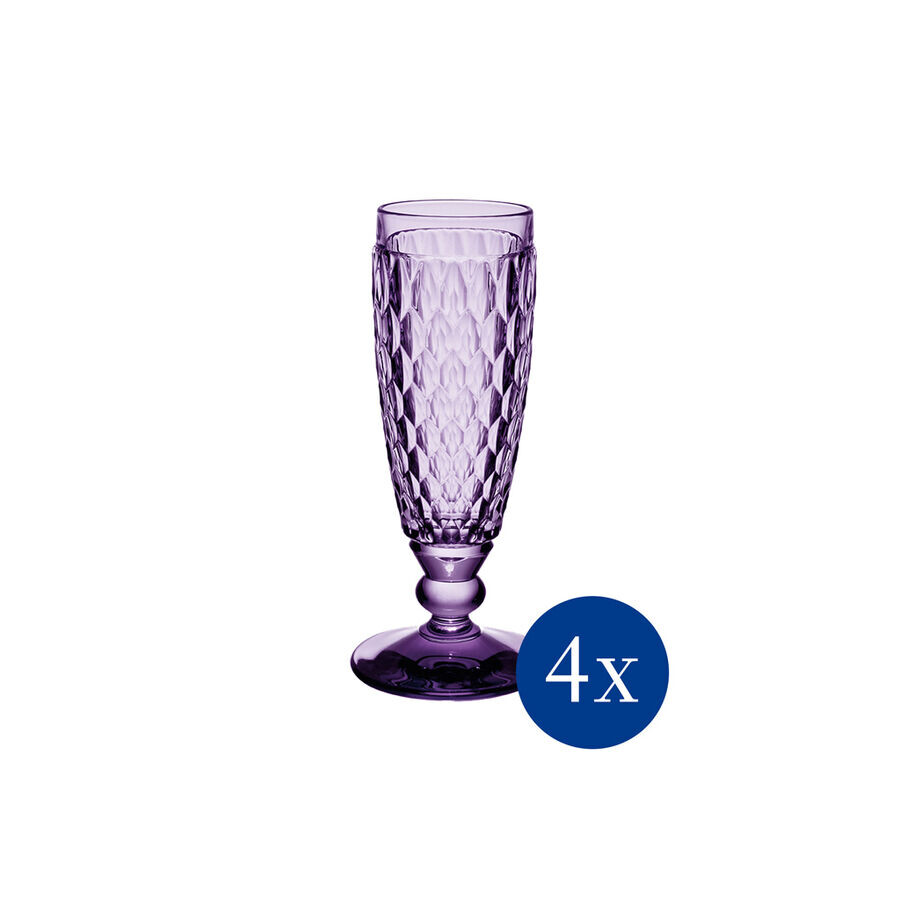 

Бокал для шампанского Boston Lavender, 120 мл, 4 шт Villeroy & Boch, фиолетовый