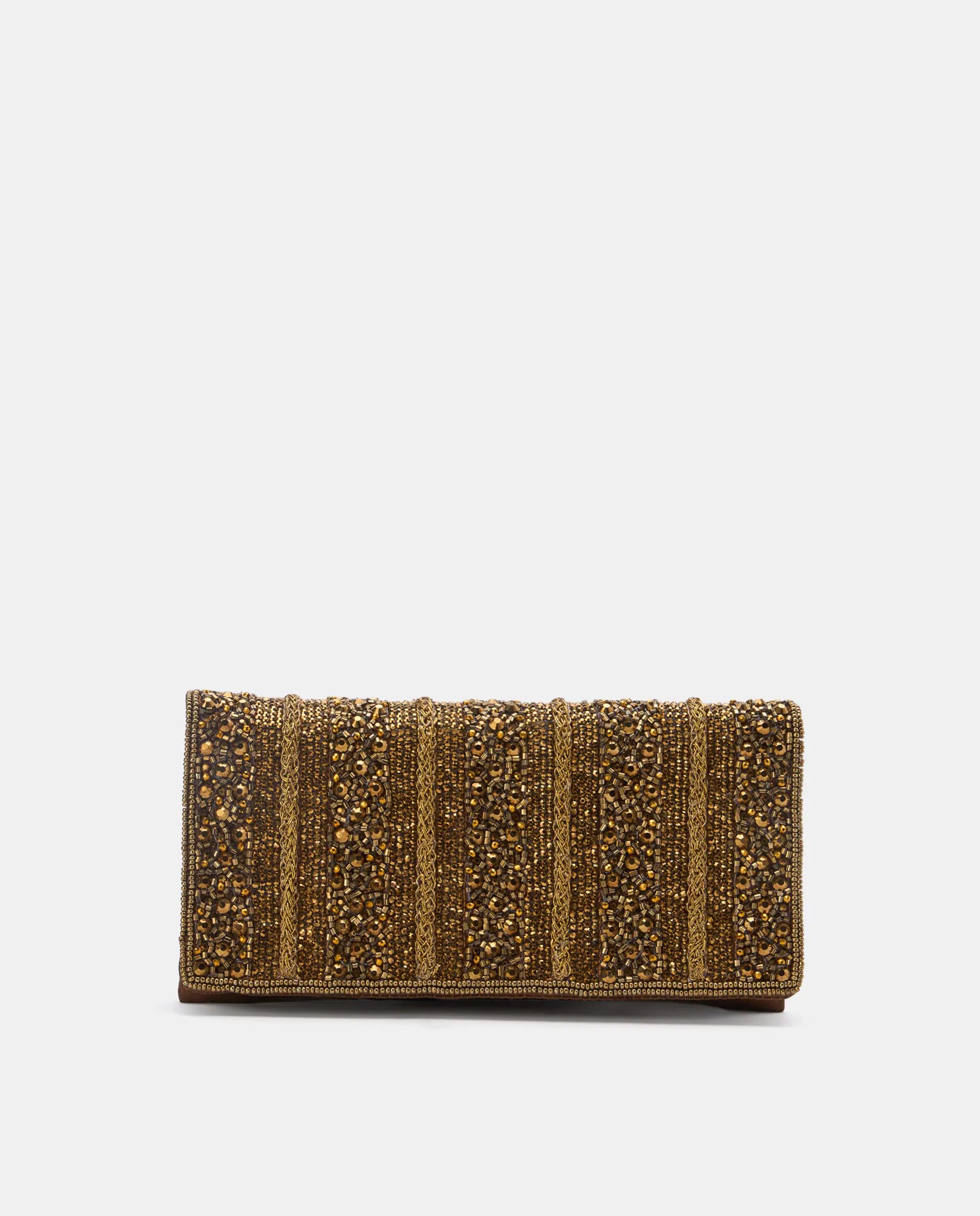 

Женская сумка-конверт с камнями Woman Fiesta El Corte Inglés, цвет 391 Oro viejo