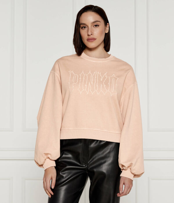 

Свитер Cropped fit Pinko, оранжевый