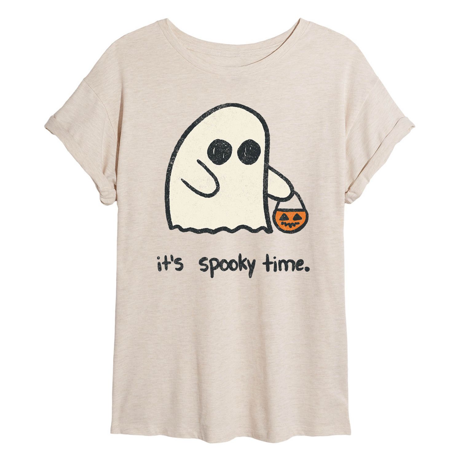 

Струящаяся футболка «Its Spooky Time» для юниоров Licensed Character, бежевый