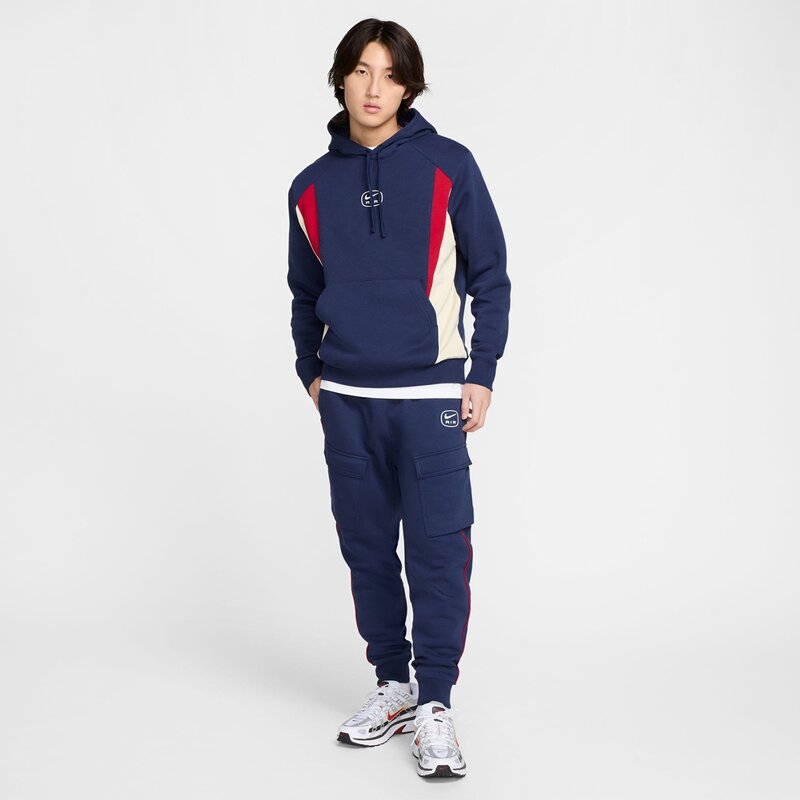 Hooded sweatshirt m nsw sw air po hoody flc bb Nike, мультиколор — фото 3