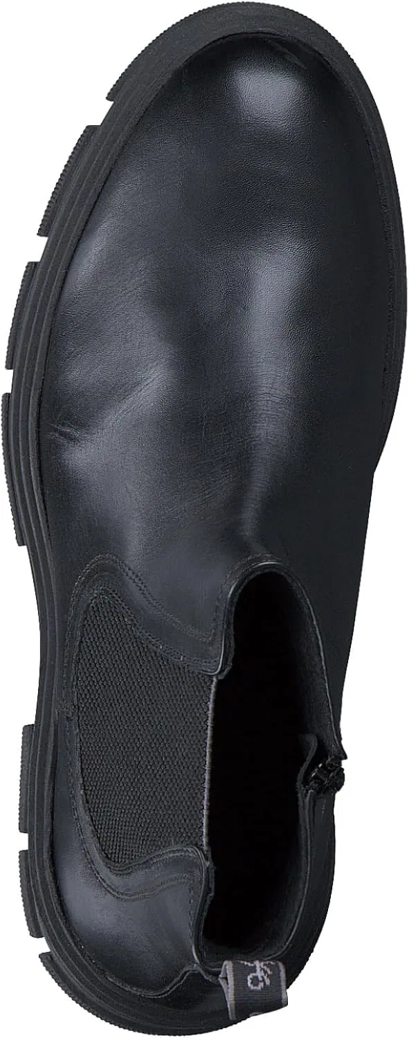 Ботинки MARCO TOZZI by Guido Maria Kretschmer Herren Chelsea Boots aus Leder mit Reißverschluss, Black — фото 4