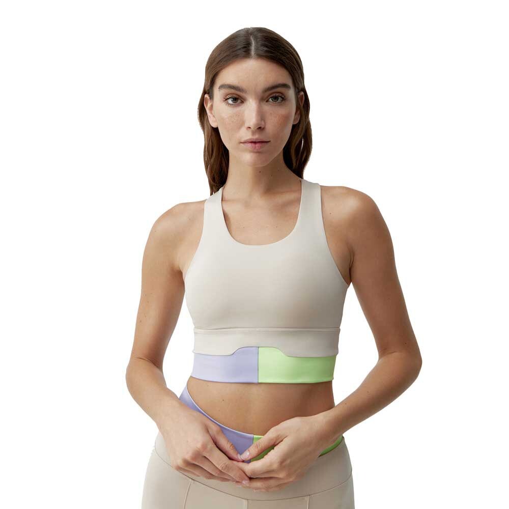 

Спортивный топ Born Living Yoga Kalinda Medium-High Support, коричневый