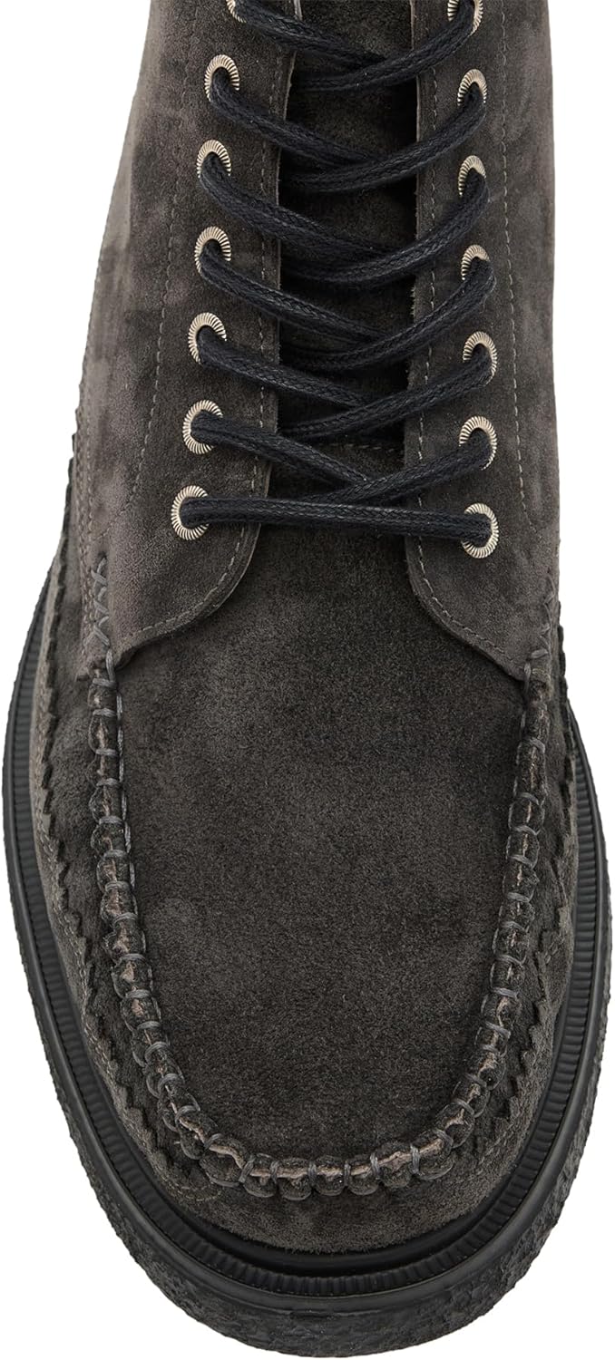 Мужские замшевые ботинки AllSaints Gibbs Moc, серый/угольный — фото 2