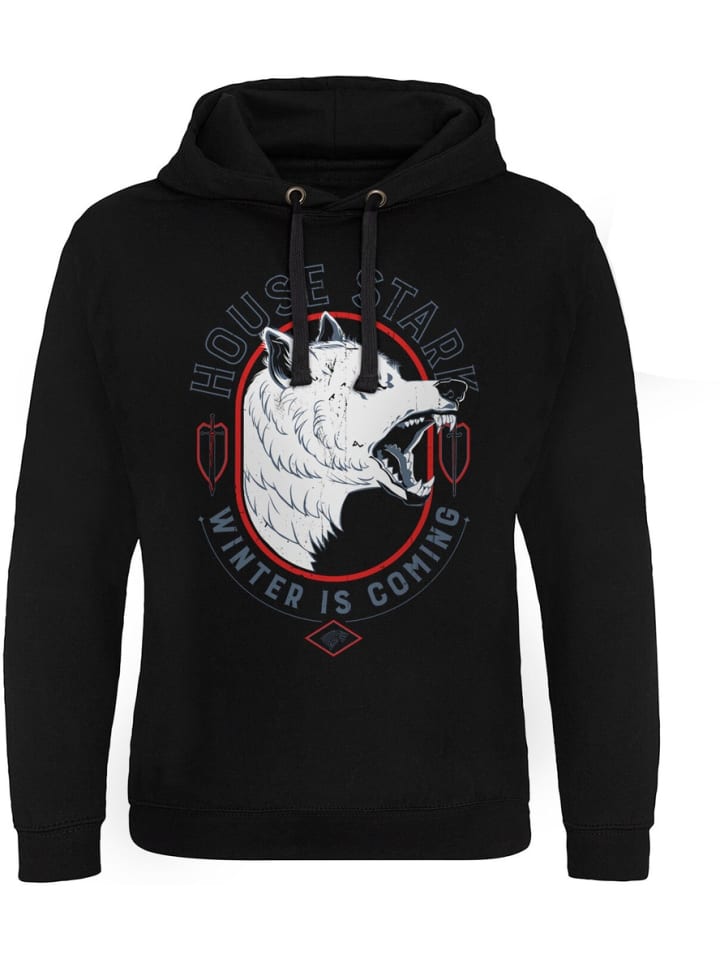 

Толстовка House StarkWinter Is Coming Epic Hoodie Game of Thrones, черный
