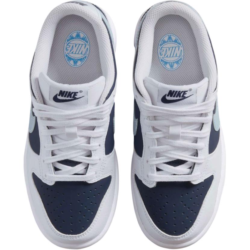 Nike Амортизация, износостойкие низкие детские скейтбординговые туфли Blue White — фото 4