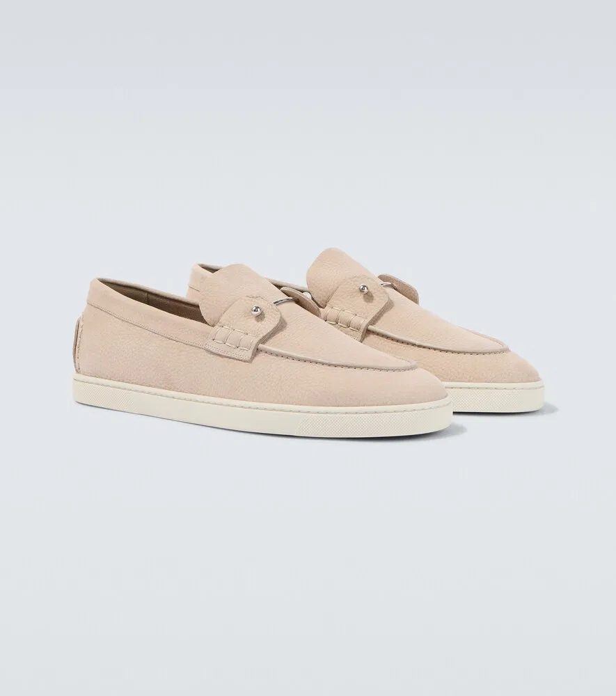 Кожаные туфли-слипоны Chambeliboat Christian Louboutin, бежевый