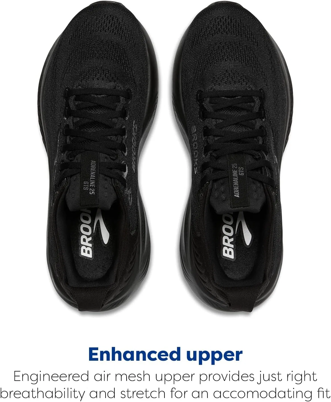Мужские кроссовки Brooks Adrenaline GTs 25, 2-Black Black Ebony — фото 4