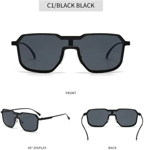 

Ретро-солнцезащитные очки в металлической оправе для мужчин и женщин в стиле панк, 2027 год. Солнцезащитные очки с градиентным переходом цвета MTZJH, Golden Gray