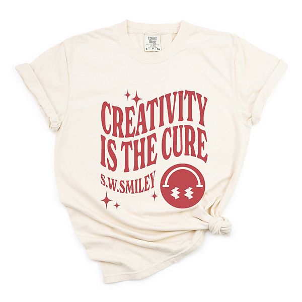 

SWSmiley creativity is the cure - футболка с принтом, окрашенная в стиле garment dyed Simply Sage Market, Ivory, Зеленый, SWSmiley creativity is the cure - футболка с принтом, окрашенная в стиле garment dyed Simply Sage Market, Ivory