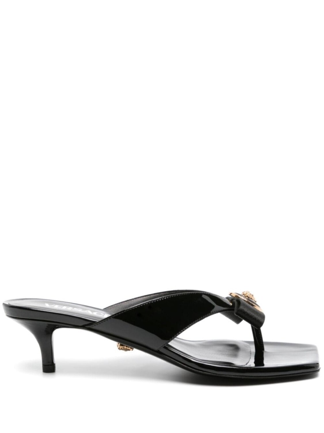 

Versace лакированные туфли с декором Medusa, черный