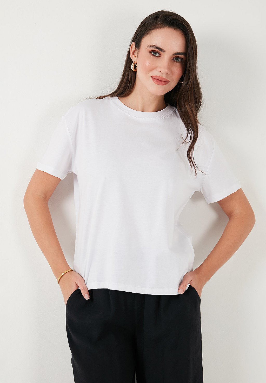 

Базовая футболка LOOSE FIT LELA, бежевый