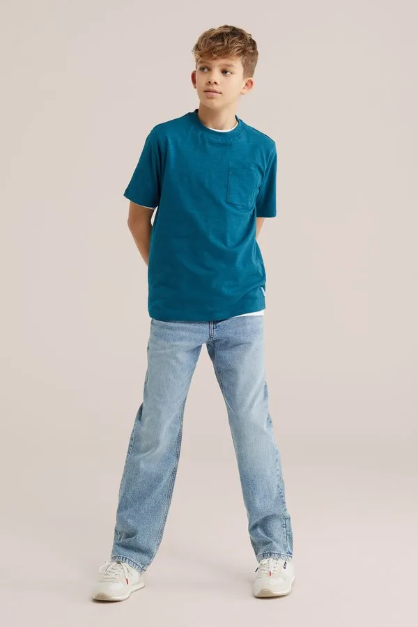 Базовая футболка blue ridge We Fashion, Green Blue — фото 2