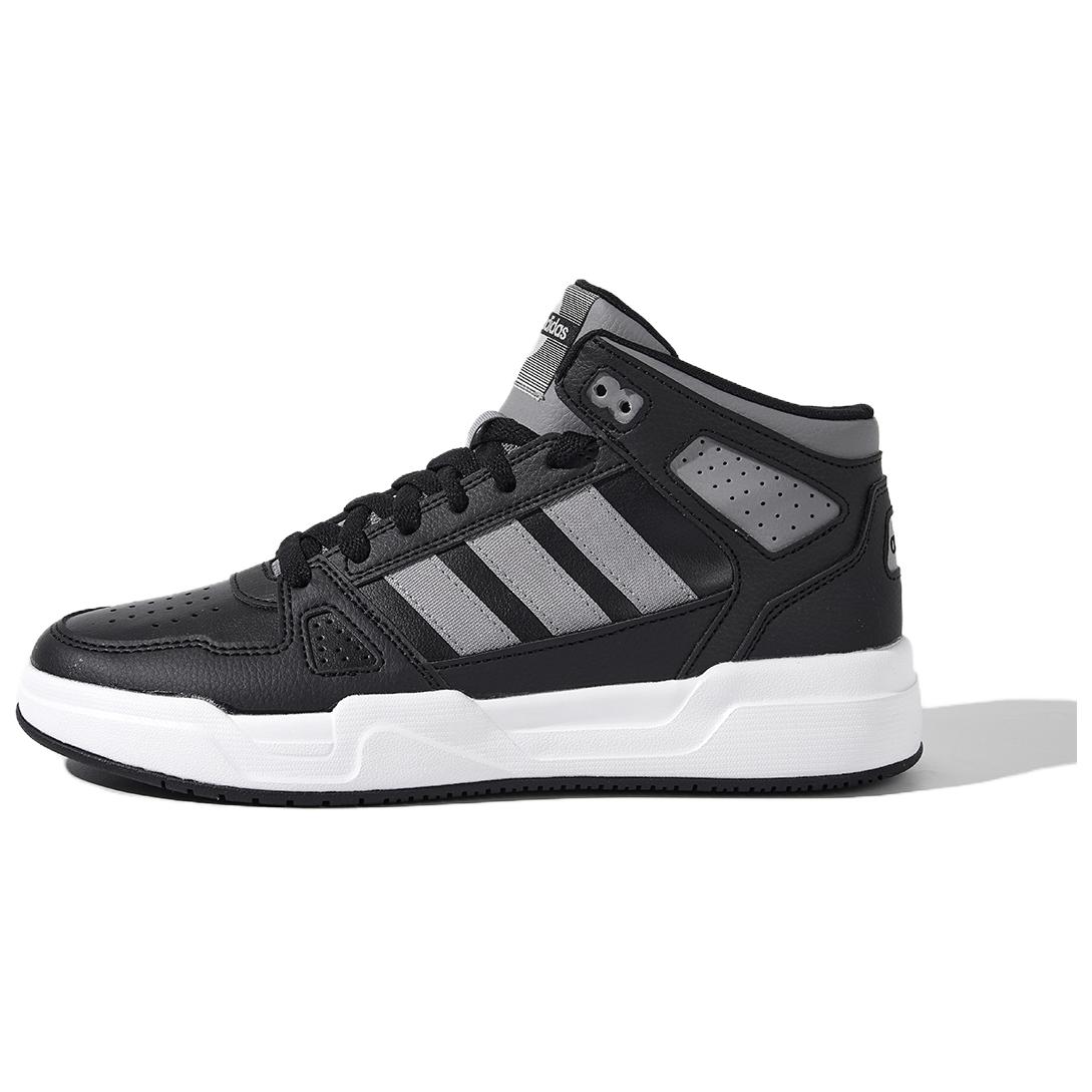 

Adidas LITE BALLER Нескользящие, износостойкие, дышащие высокие кроссовки для скейтбординга для мужчин, цвет: черный, серый