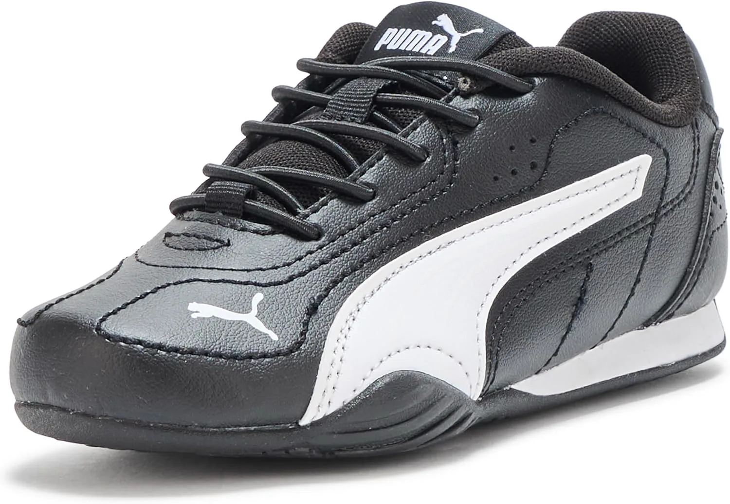 Кроссовки PUMA унисекс для детей с альтернативной застежкой, черно-белый