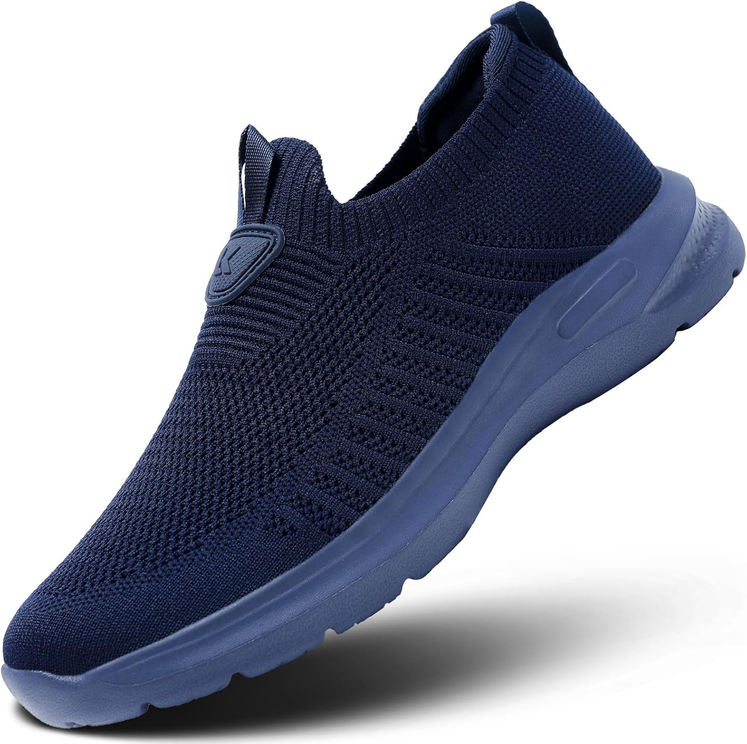 

Мужские кроссовки для бега, повседневные, с легкой посадкой, для прогулок, тенниса и спортзала, легкие, дышащие сетчатые, для тренировок, с мягкой подошвой Wrezatro, темно-синий