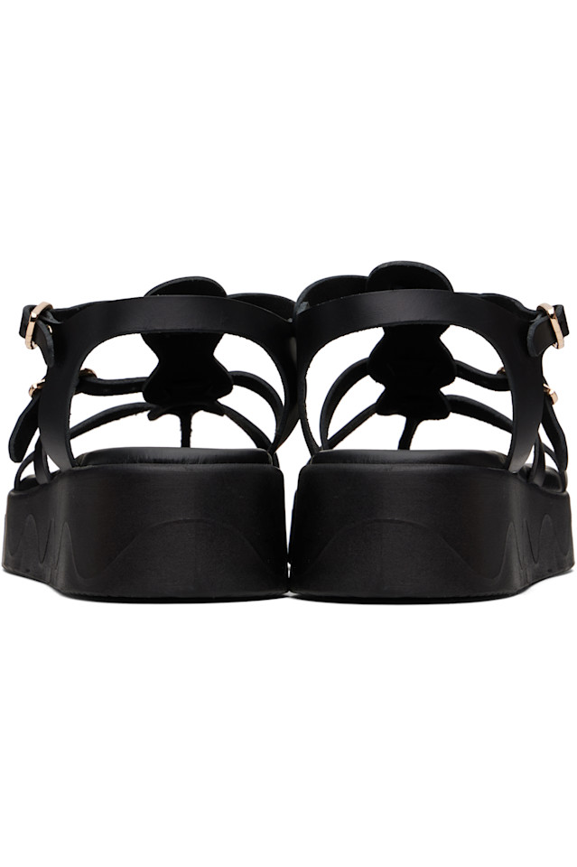 Гладкие сандалии Grace Kelly Wave Ancient Greek Sandals, черный — фото 2