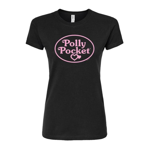 

Розовая футболка с логотипом Juniors Polly Pocket, черный