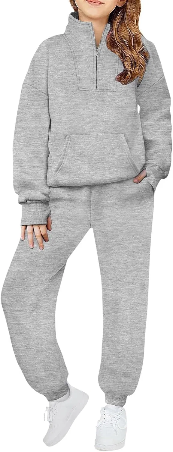 Детский спортивный костюм из флиса, Generic, серый