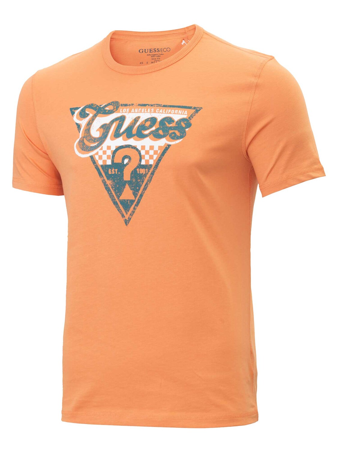 

Футболка Guess SS CN TRIANGLE, оранжевый