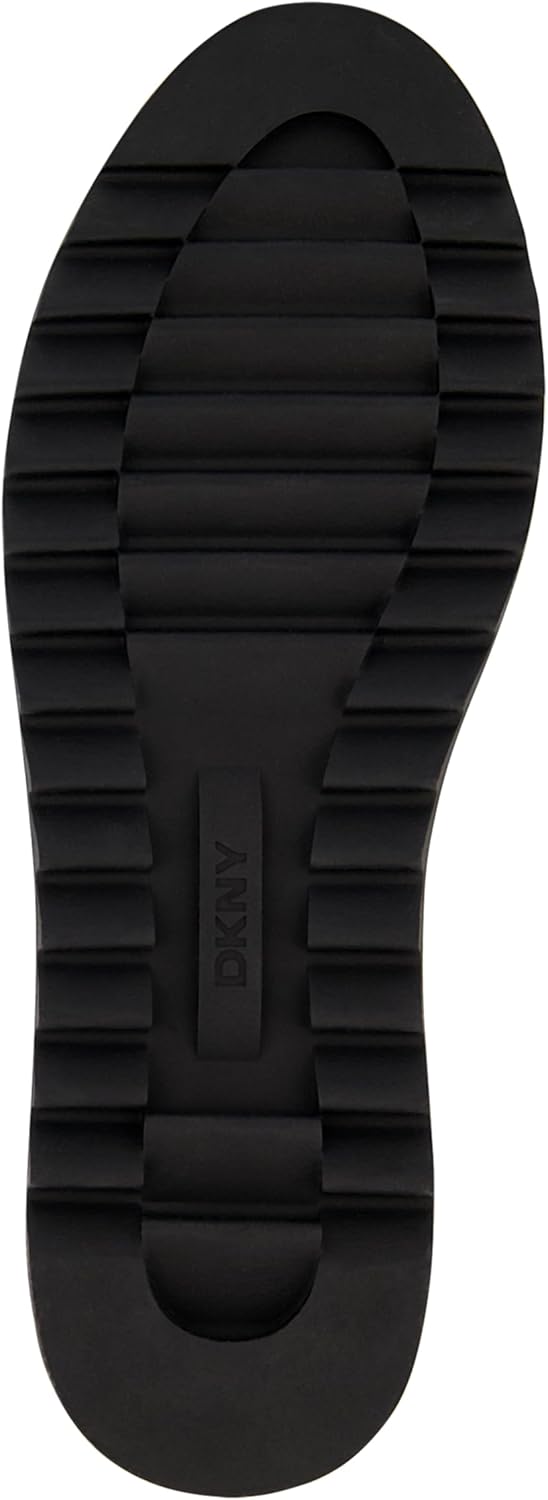 Мужские кроссовки DKNY с двухцветной зубчатой подошвой, круглым носком и шнуровкой, темно-синий — фото 3