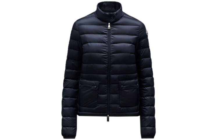 

Пуховик женский темно-синий Moncler