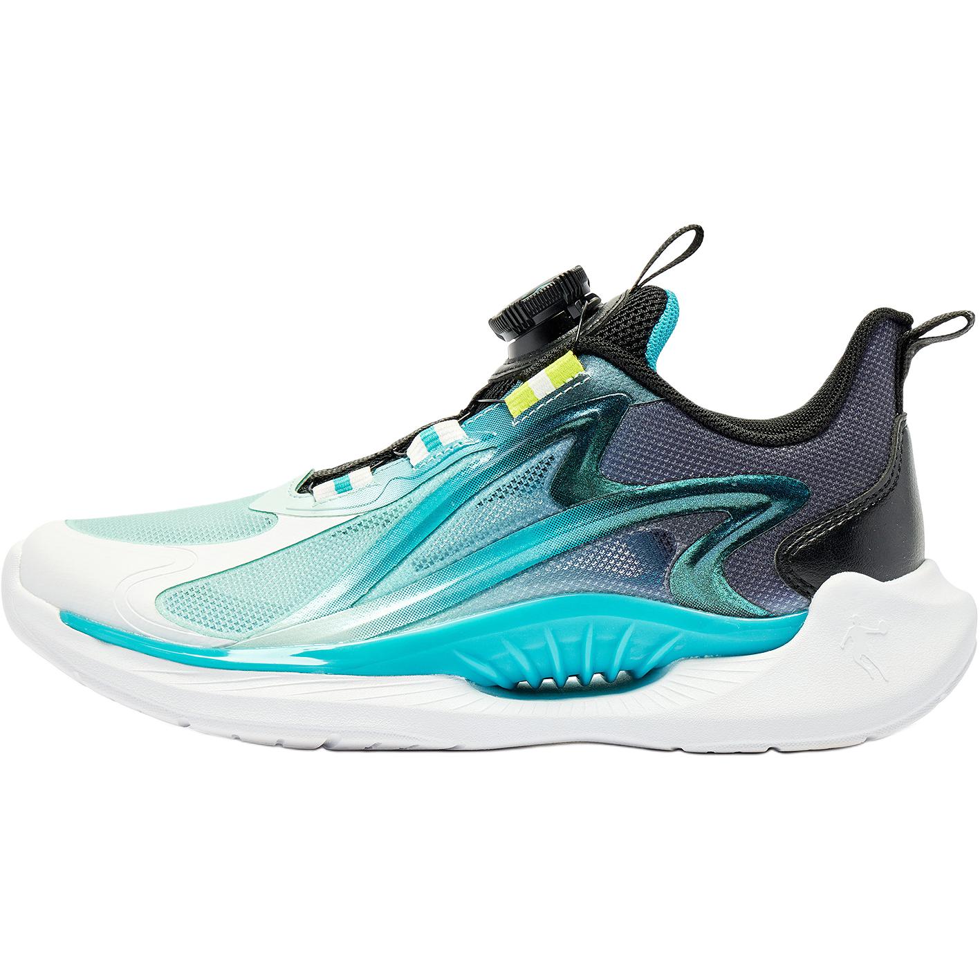 

Кроссовки для бега Wave Anti Slip с низким верхом и износостойкостью для детей QIAODAN, черный/синий