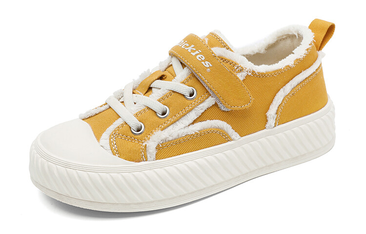 Детские парусиновые туфли PS Low-top черно-белые/яичный желток Dickies, цвет Yolk — фото 2