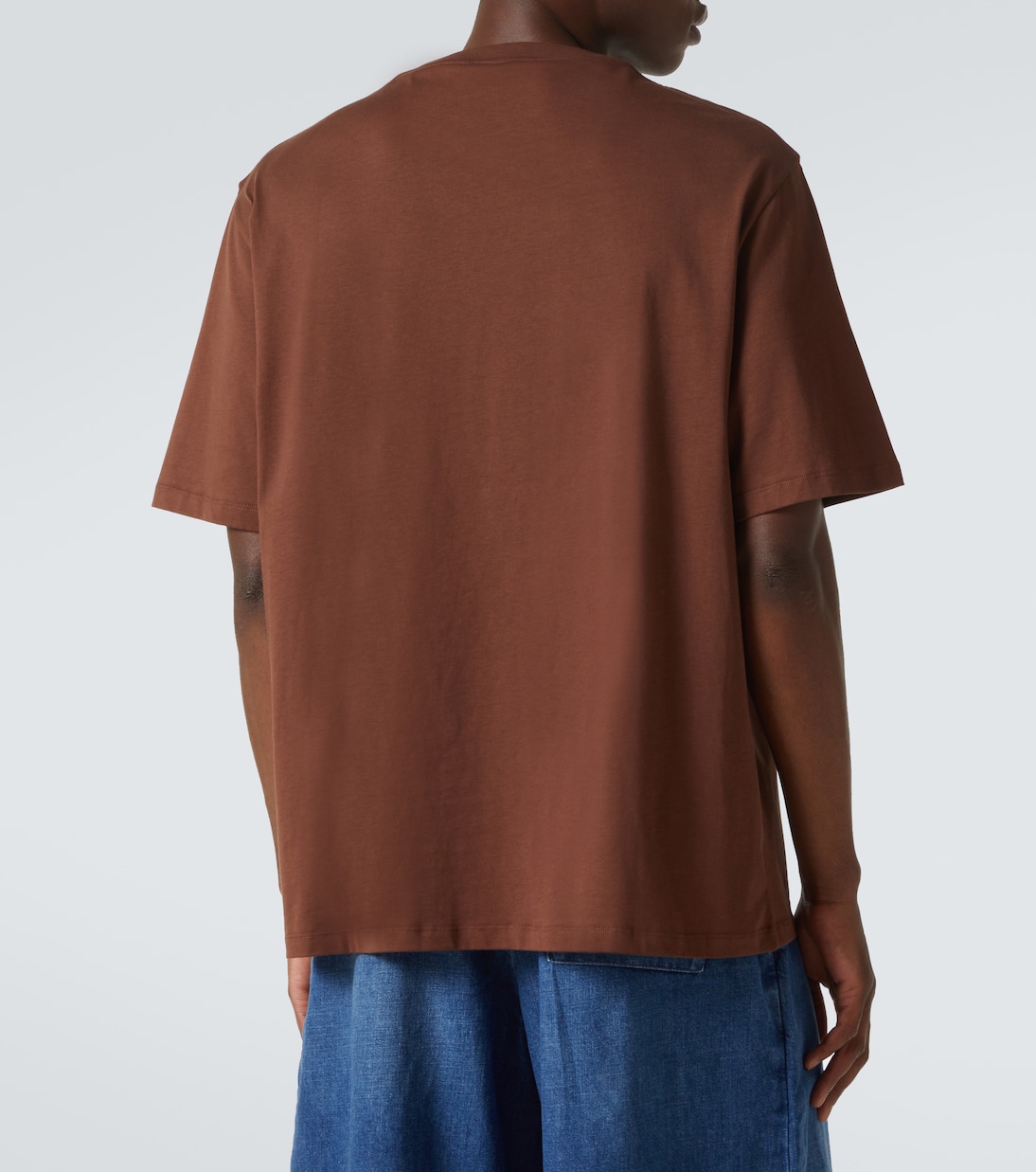 Футболка из хлопкового джерси с принтом Paula's Ibiza Loewe, Brown /Multicolor — фото 4