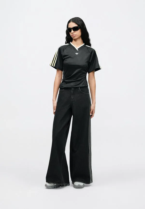 Джинсы firebird свободного кроя Adidas Originals, True Black Denim — фото 3