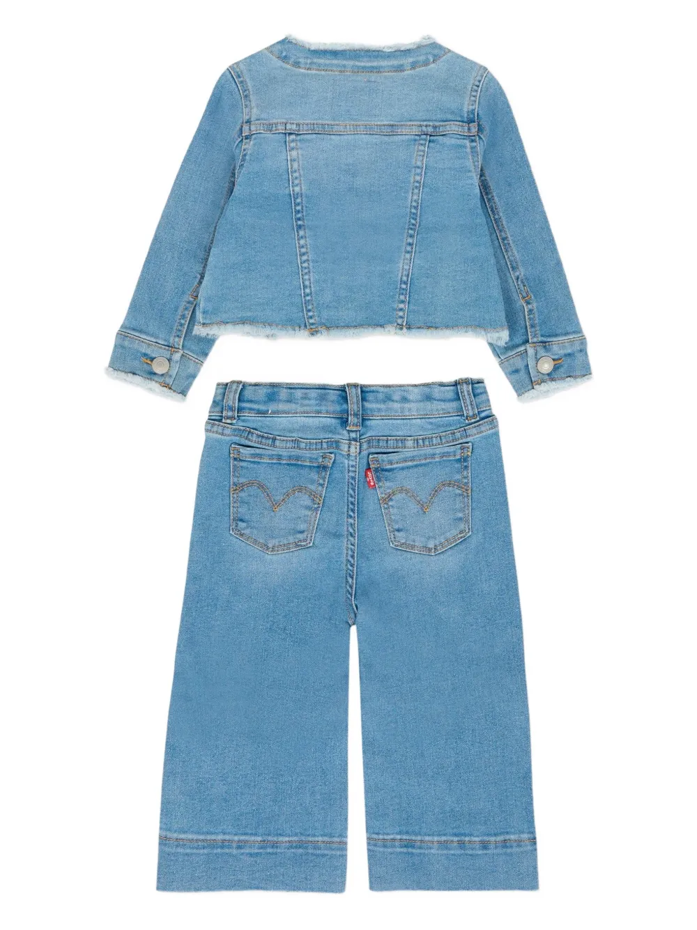 Комплект из трех брюк с логотипом Levi's Kids, синий — фото 2