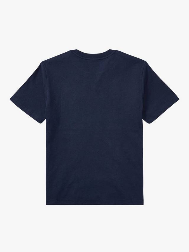 Детская поло футболка с коротким рукавом из хлопка Ralph Lauren, Navy — фото 2