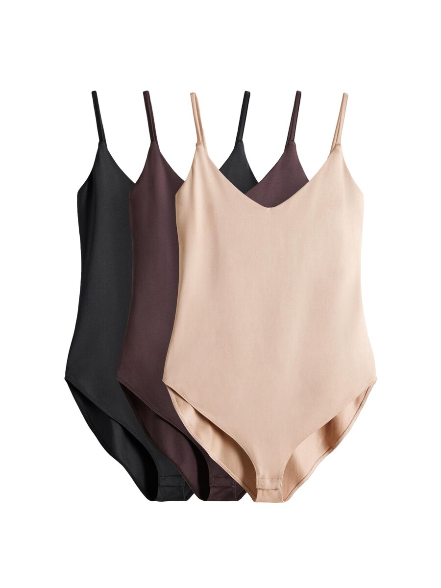 

Боди The Set, цвет Nude/Brown/Black