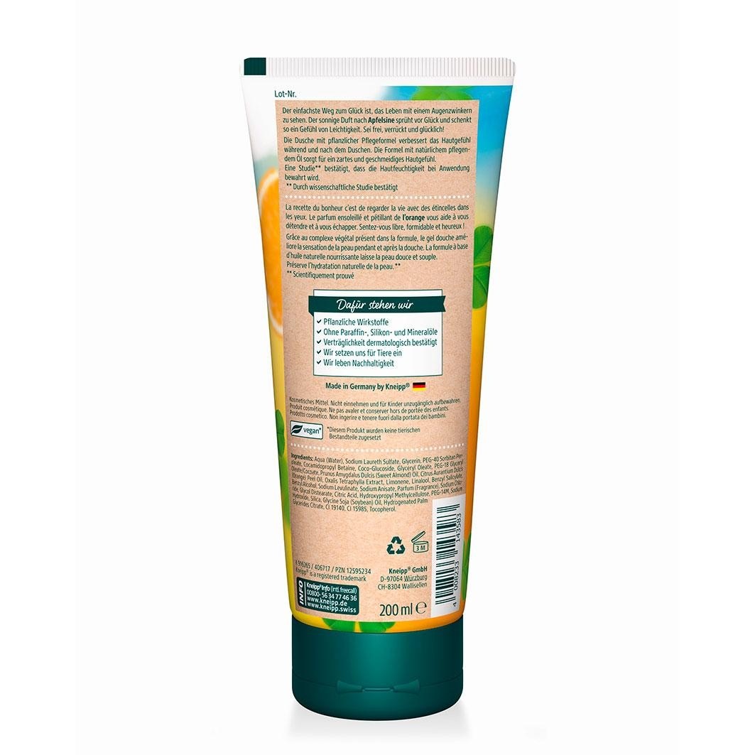 Гель для душа aroma-pflegedusche sei frei, verrückt und glücklich! Kneipp, объем 200 мл — фото 2