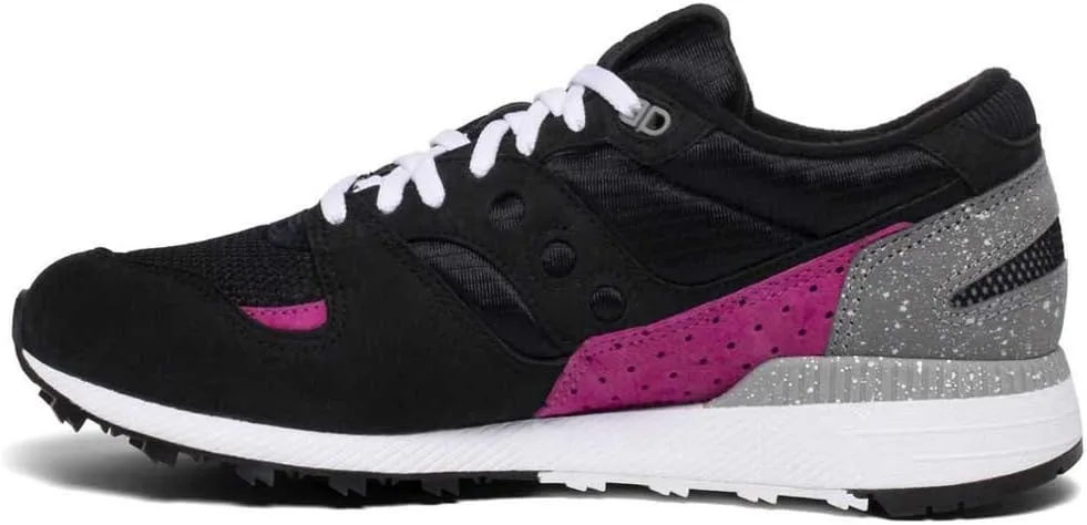 Кроссовки для повседневной носки Saucony Azura унисекс, черно-серебристо-розовые — фото 3