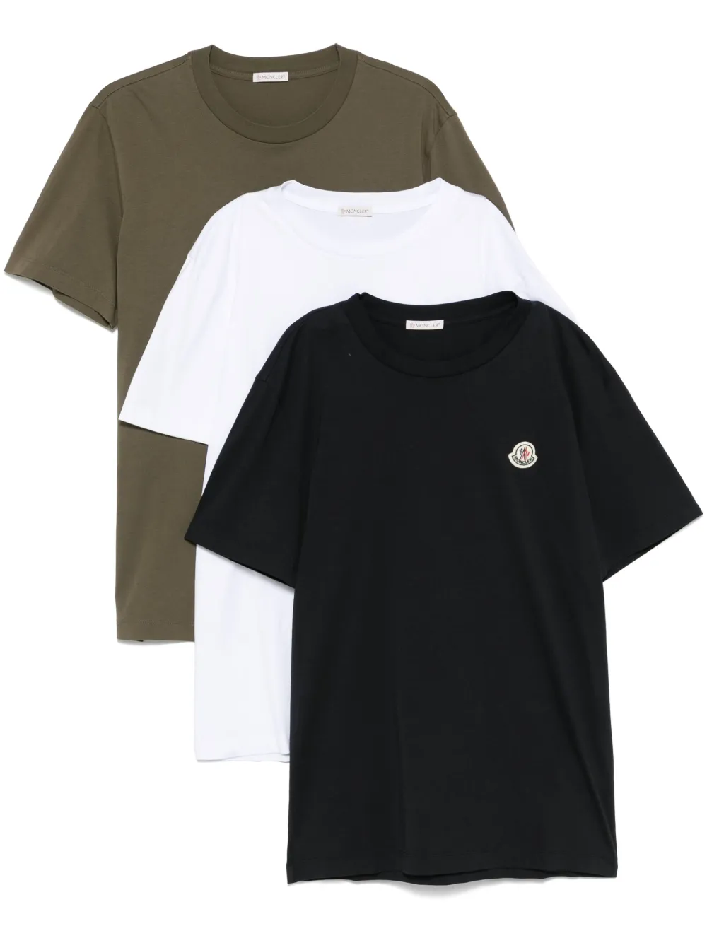 

Комплект из трех футболок MONCLER, черный