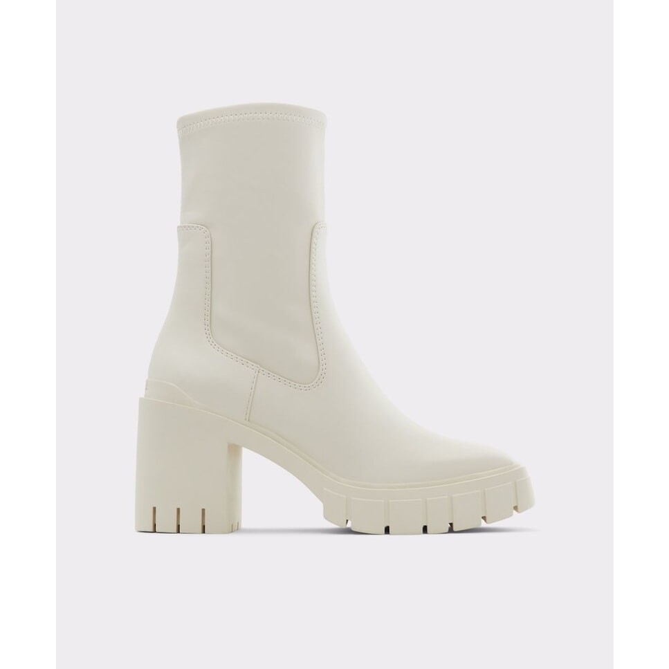 

Женские белые ботильоны с квадратным носком. Aldo, белый