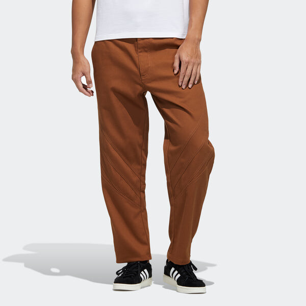 Спортивные штаны adidas originals Ryv Wv Pant Logo Solid Color Straight Sports Pants Brown, коричневый — фото 2