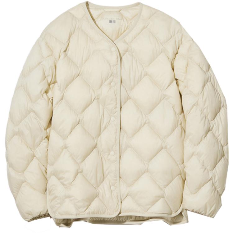 

UNIQLO Женская пуховая куртка, 01 Ivory