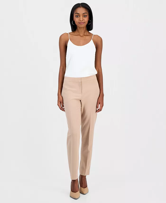

Женские брюки прямого кроя Bi-Stretch, созданные для Macy's Bar Iii, загар/бежевый