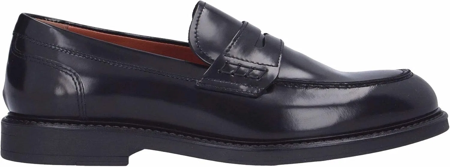 Nero Giardini E500600U Мужские кожаные мокасины, Black
