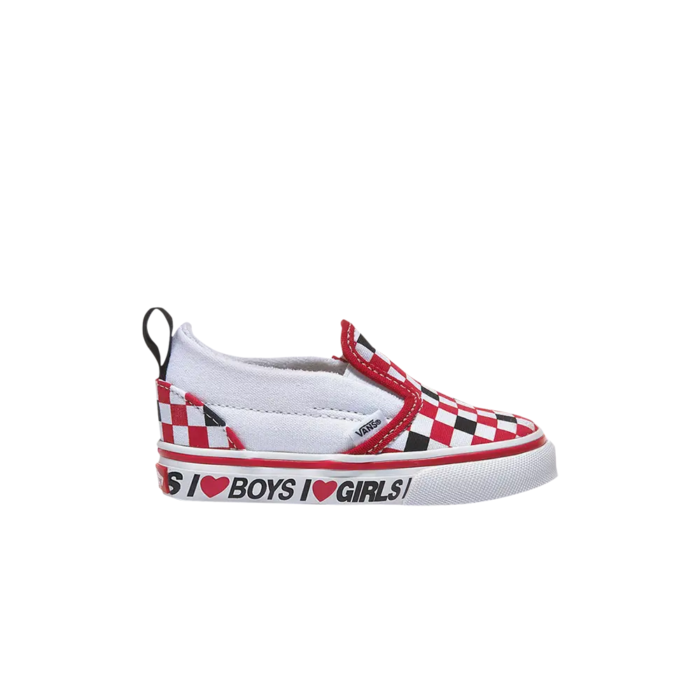 

Классические слипоны V для малышей Vans, красный