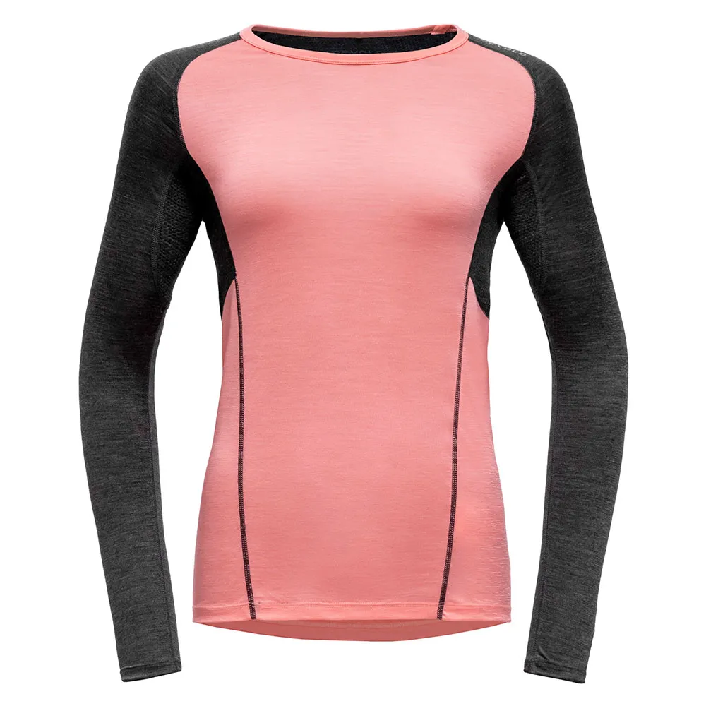 

Лонгслив DEVOLD OF NORWAY Running Merino 130, розовый