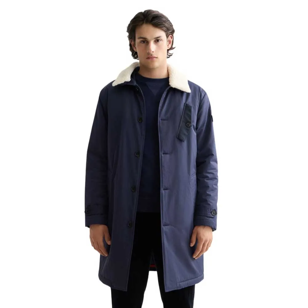 

Пальто Scotch & Soda Teddy Collar, синий