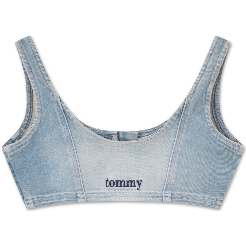 Tommy Hilfiger Топ-майка женская джинсовая blue — фото 4