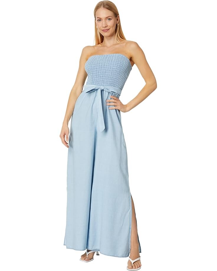 

Комбинезон Vince Camuto Smocked Bodice Jumpsuit, цвет Arctic Surf