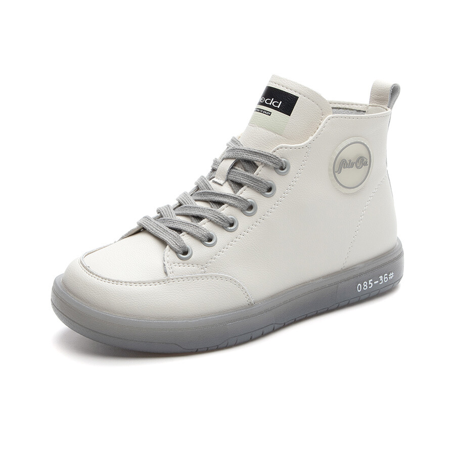 

Кроссовки MED Dictionary Skateboarding Shoes Women's High-top Gray, серый