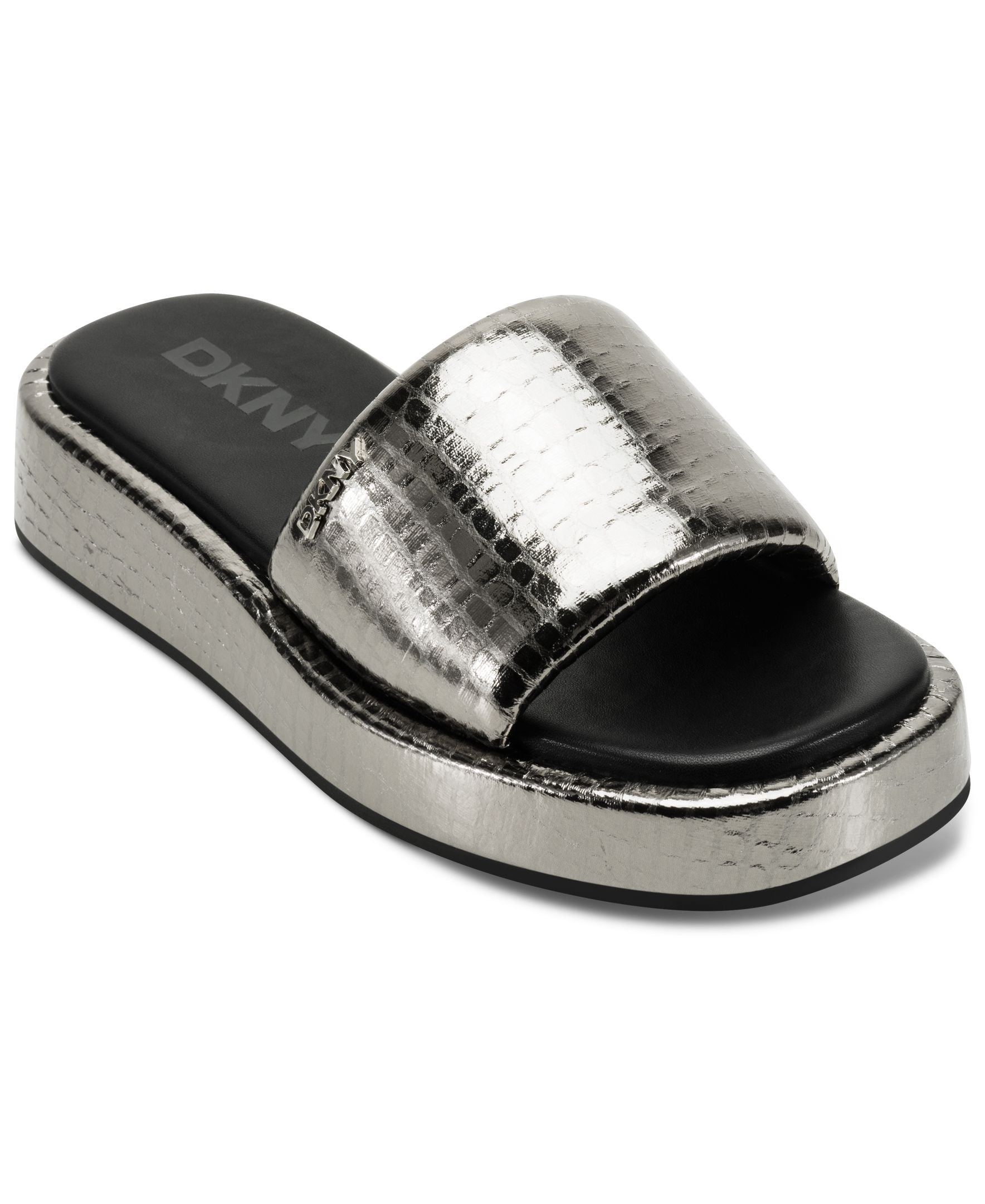 Женские шлепанцы на платформе Lachine DKNY, Nickel