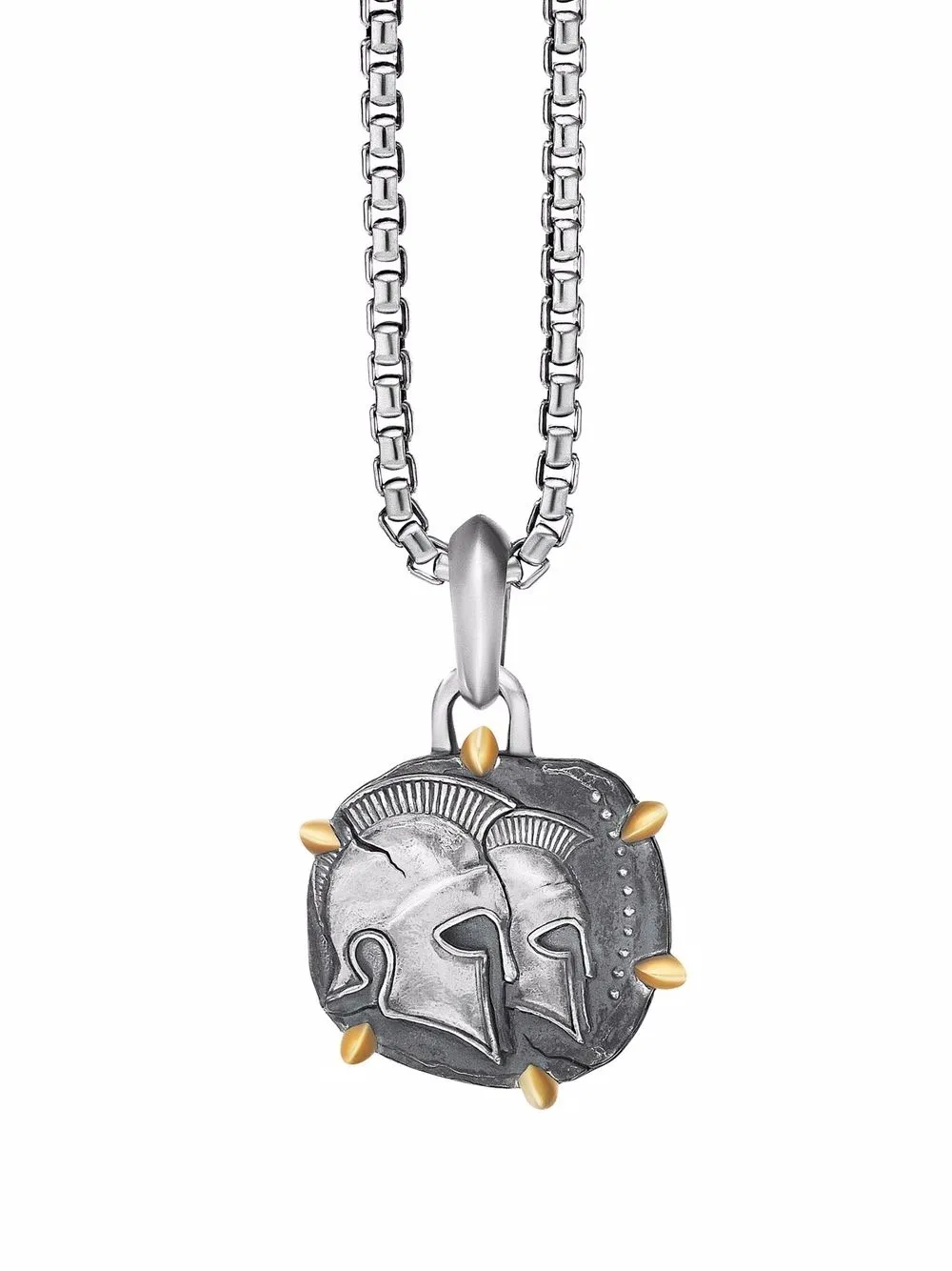 

Подвеска Gemini из желтого золота и серебра (33 мм) David Yurman, серебяный